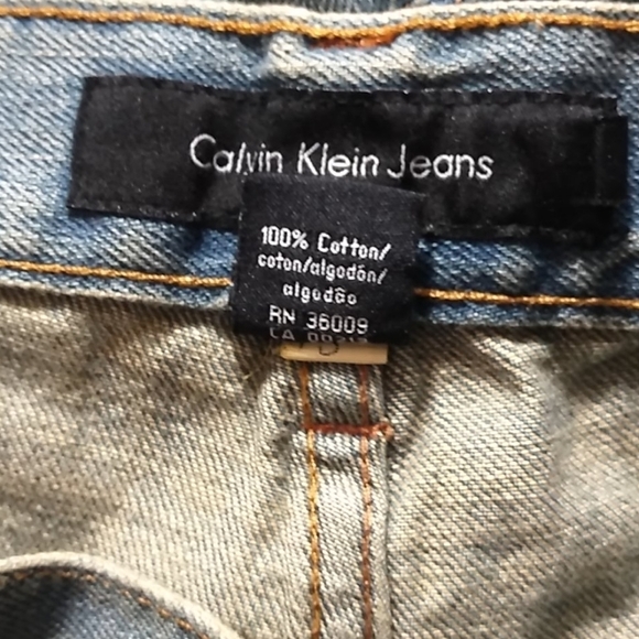 Calvin Klein Straight Leg Denim Jeans - Picture 4 of 6